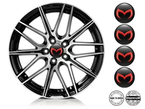 Mazda Style Cache-Moyeu Bombé Étiquettes de Qualité